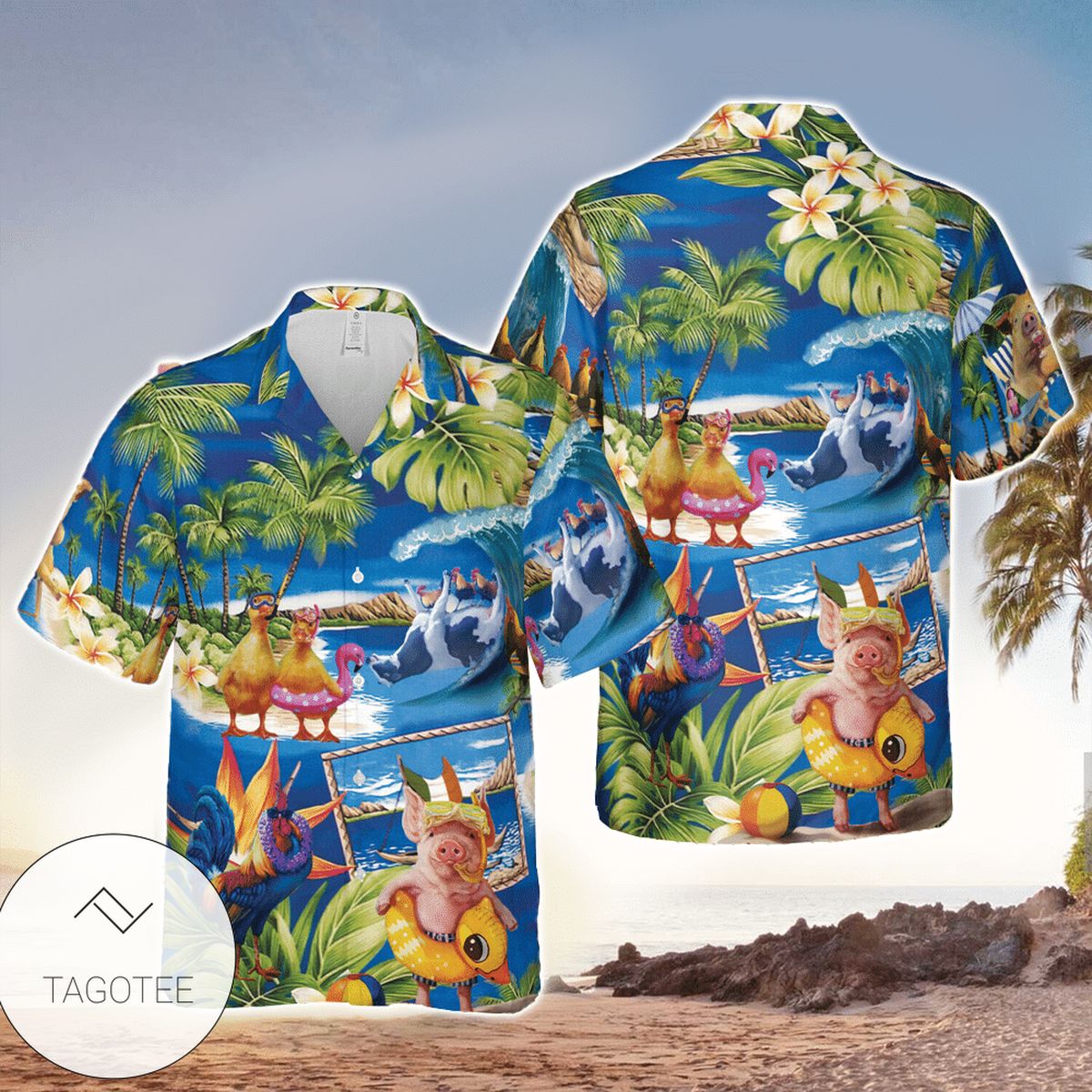 Stay Cool Frenchie Bulldog Hawaiian Shirt