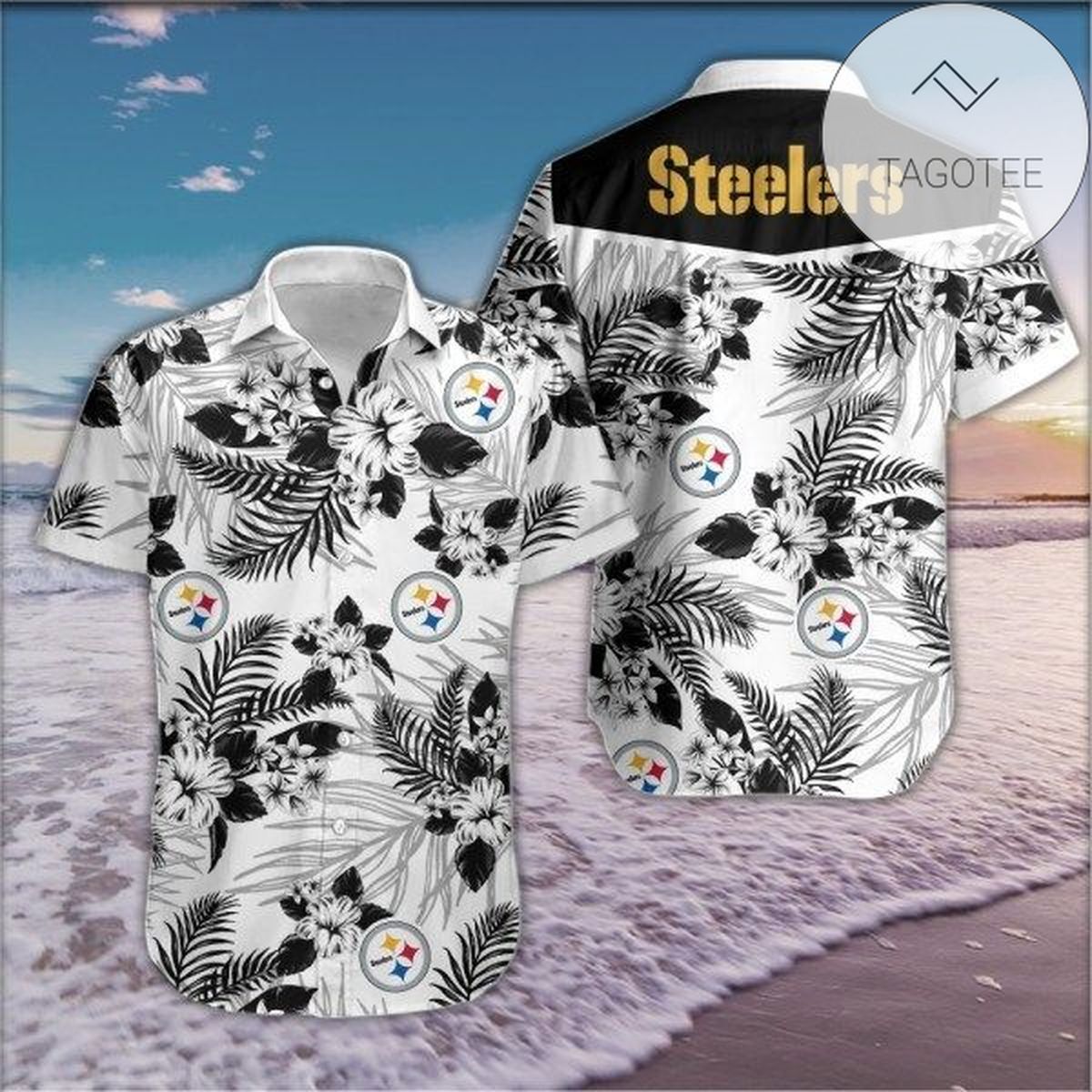 Steel Reserve Tropical Leafs All Over Print 3D Hawaiian Shirt