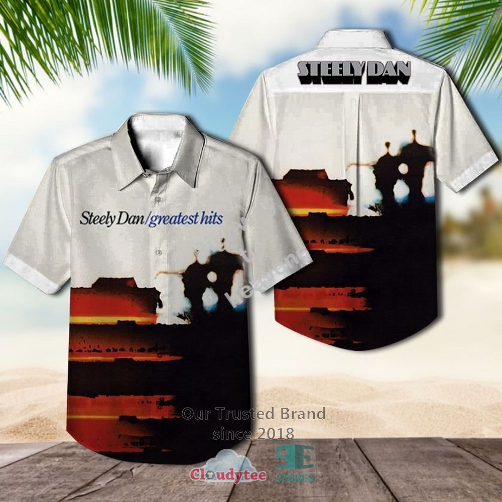 Steely Dan Gold Casual Hawaiian Shirt