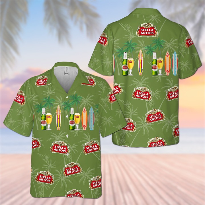 Stella Artois Beer Hawaiian Shirt