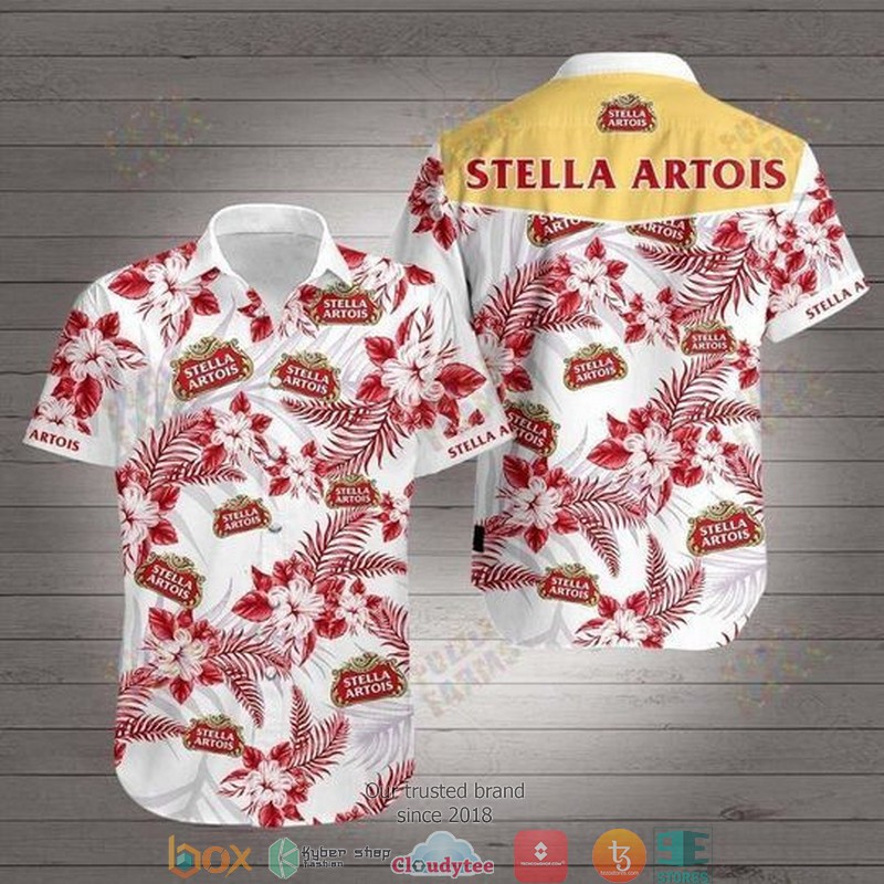 Stella Artois U Short Sleeve Hawaiian Shirt