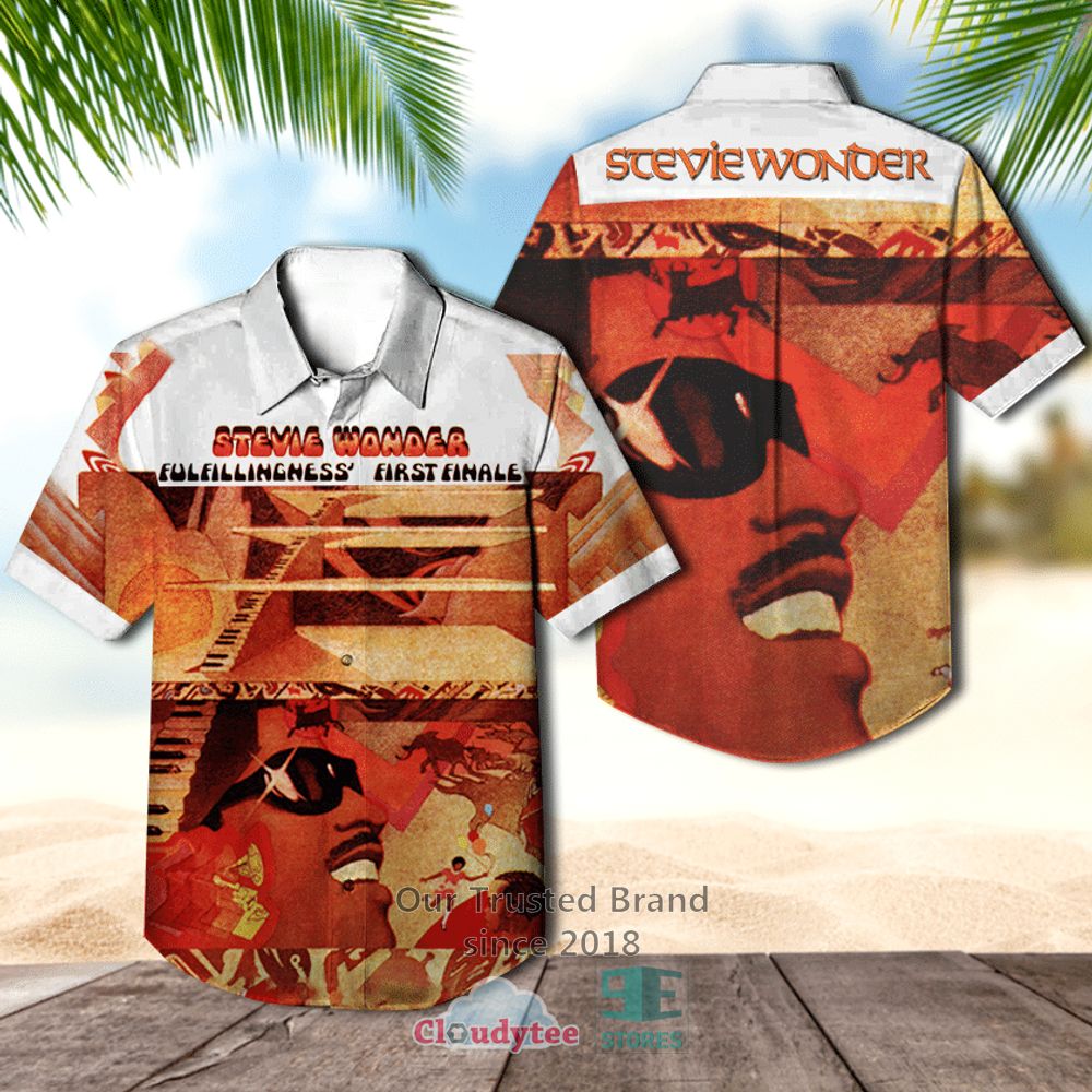 Stevie Wonder Hotter Than July Casual Hawaiian Shirt