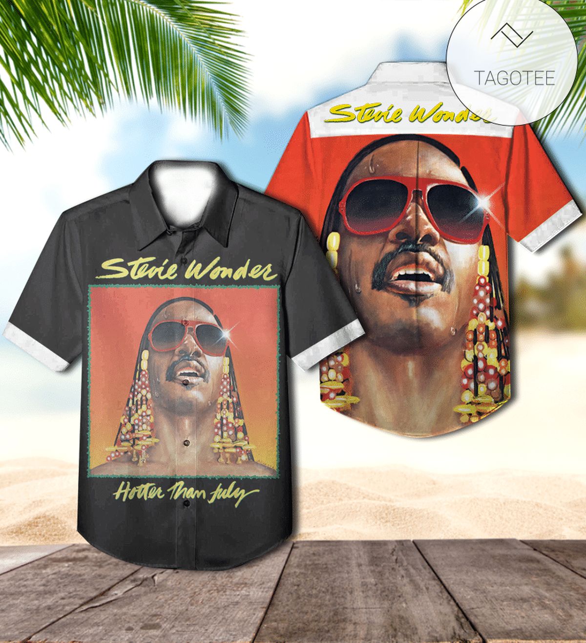 Stevie Wonder Fulfillingness’ First Finale Album Cover Hawaiian Shirt