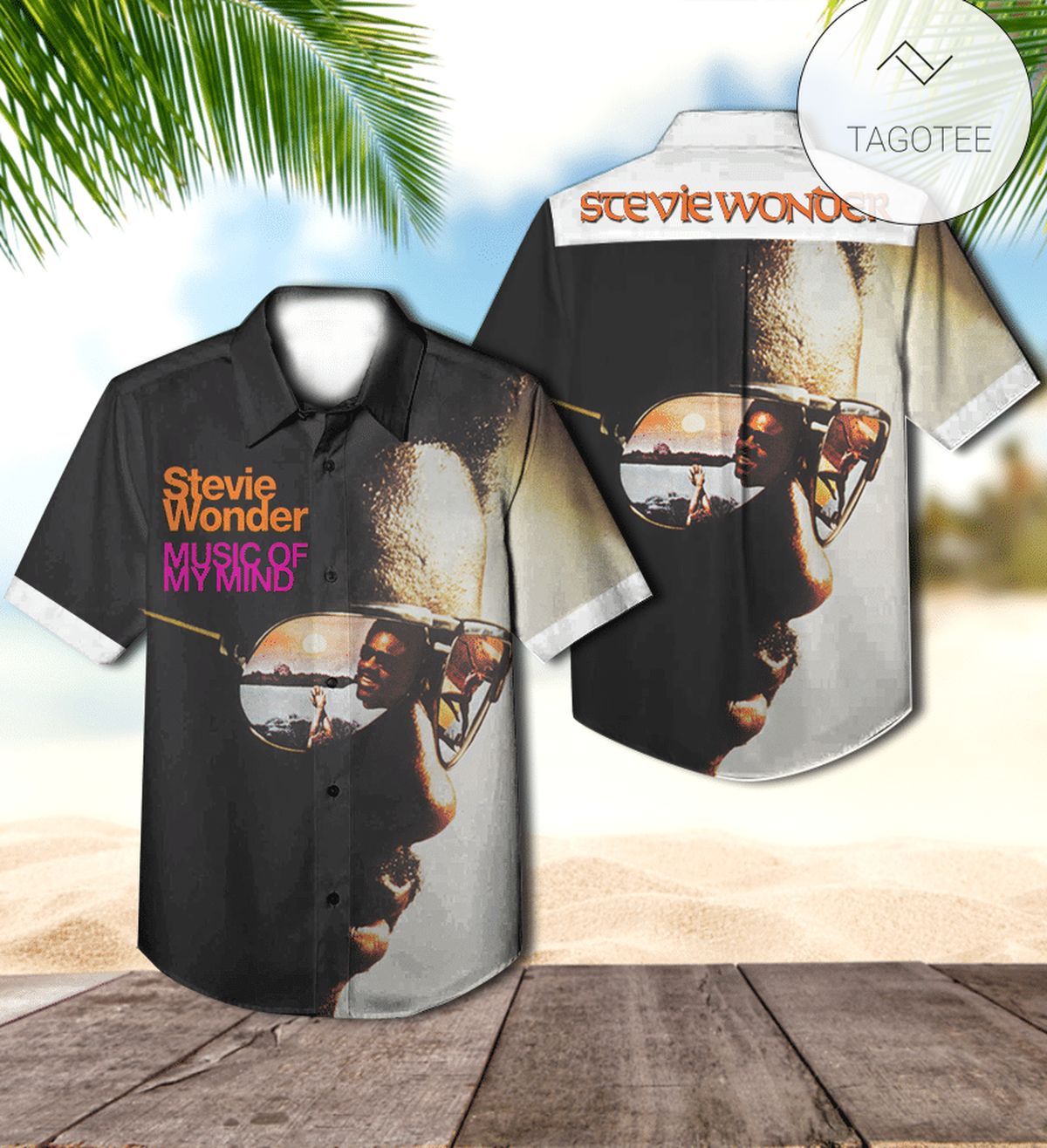 Stevie Wonder Innervisions Album Cover Hawaiian Shirt