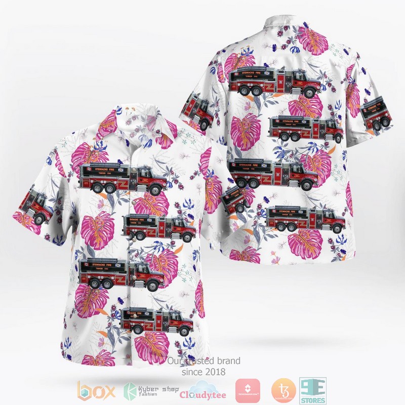 Stewart-Haas Racing No. 4 Ford Mustang Hawaiian Shirt