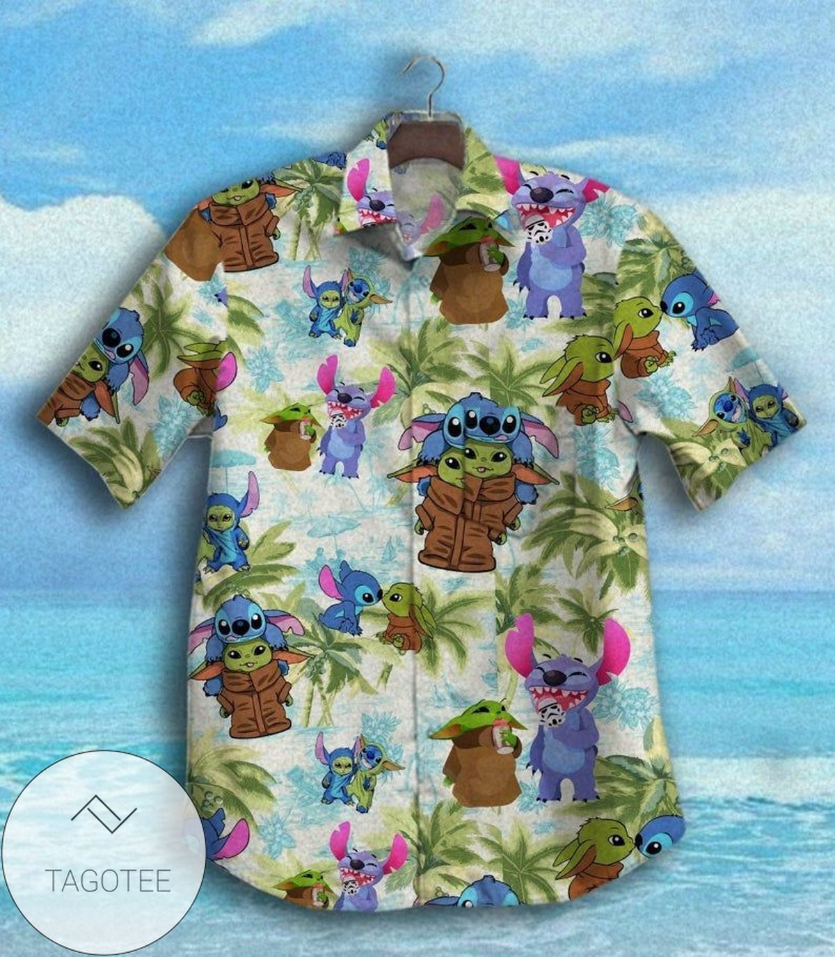 Stitch Cartoon Lilo And Stitch Hot Summer For Men And Women Graphic Print Short Sleeve Hawaiian Casual Shirt