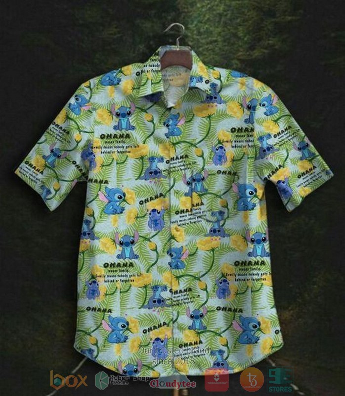 Stitch Flower Cartoon Lilo And Stitch Hawaiian Shirt