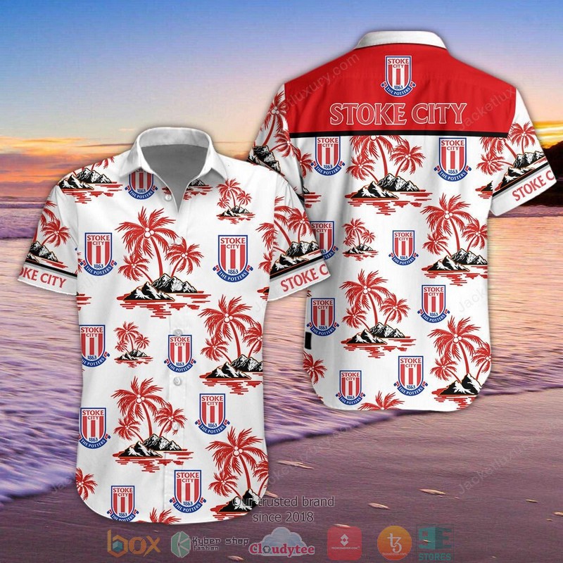 Stoke City F.C Hawaiian shirt, Short