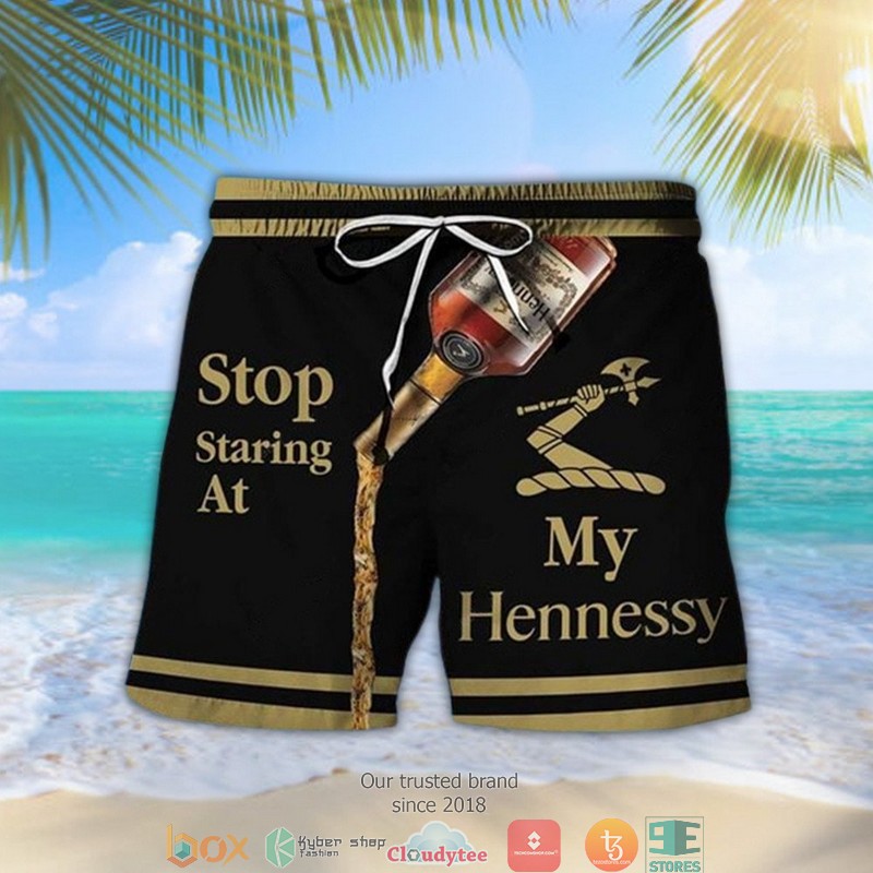 Stop Starring At My Hennessy Beach Short