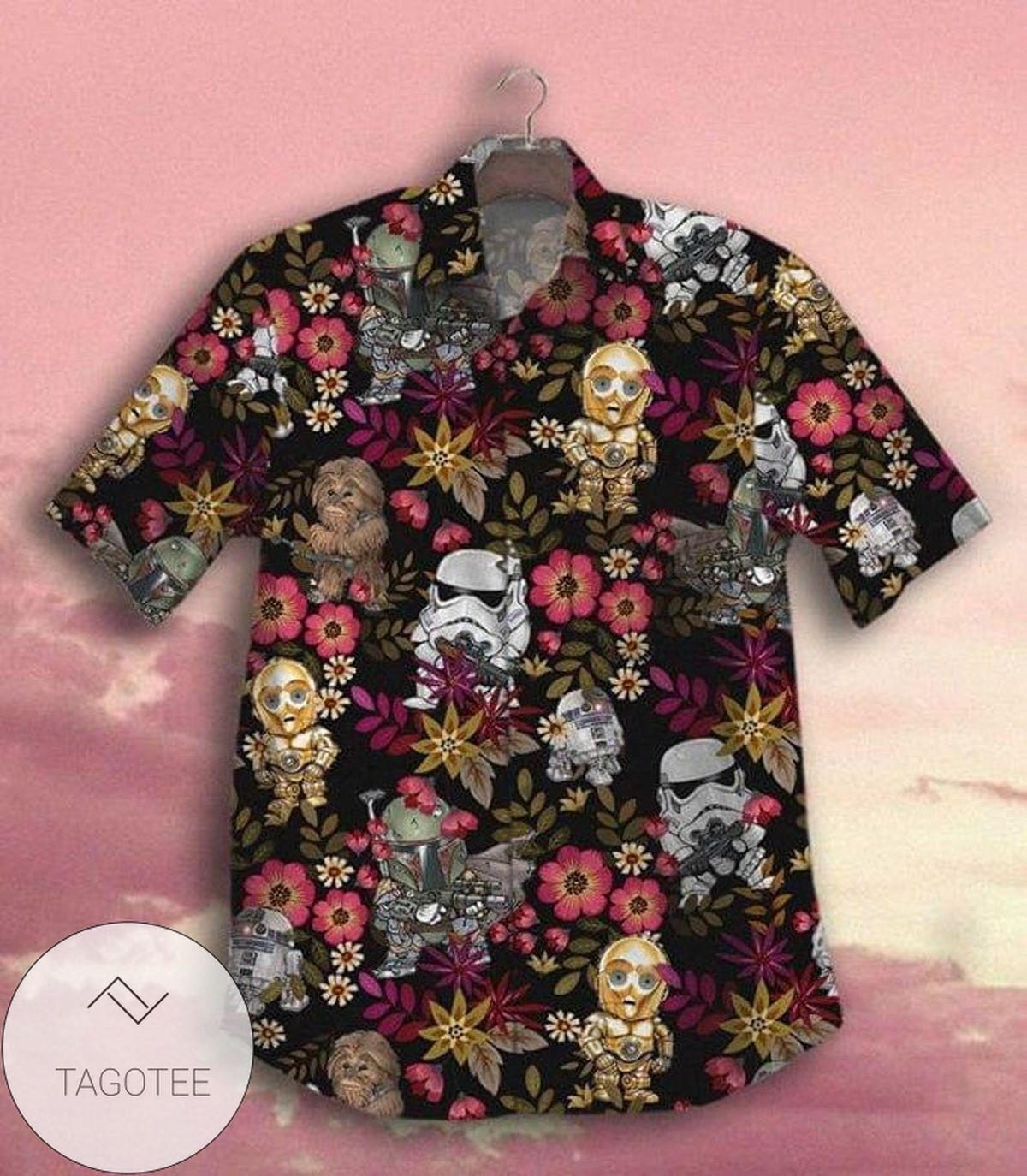 Stormtrooper Tropical For Men And Women Graphic Print Short Sleeve Hawaiian Casual Shirt