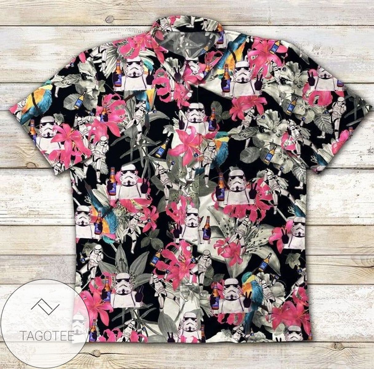 Stormtrooper Tropical 2 For Men And Women Graphic Print Short Sleeve Hawaiian Casual Shirt