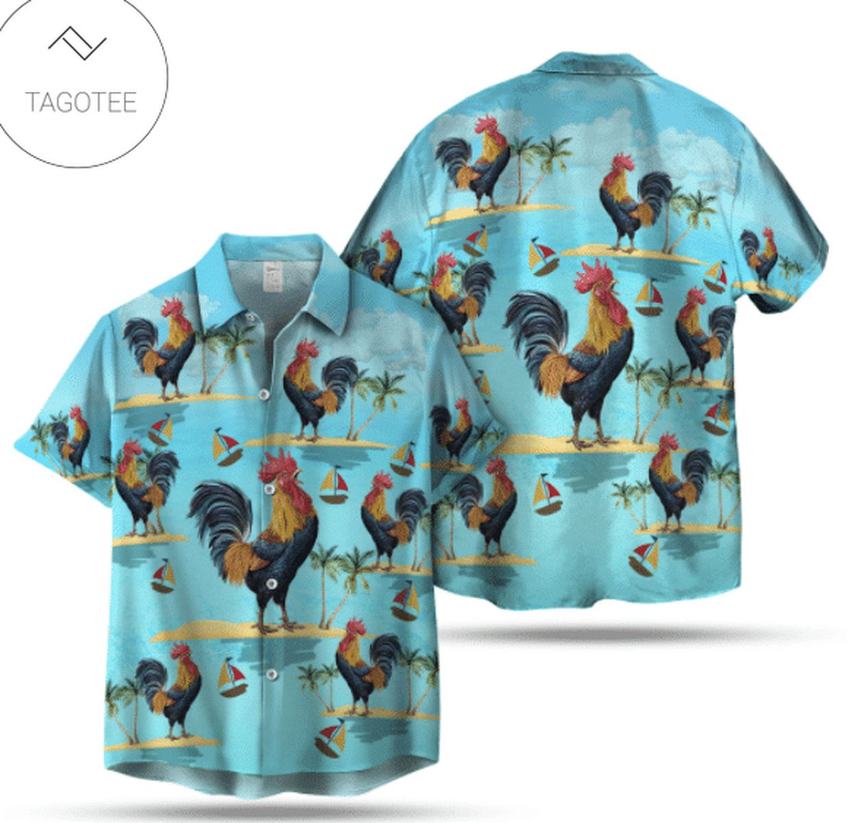 Strong Cowboy Seamless Pattern Hawaiian Shirt