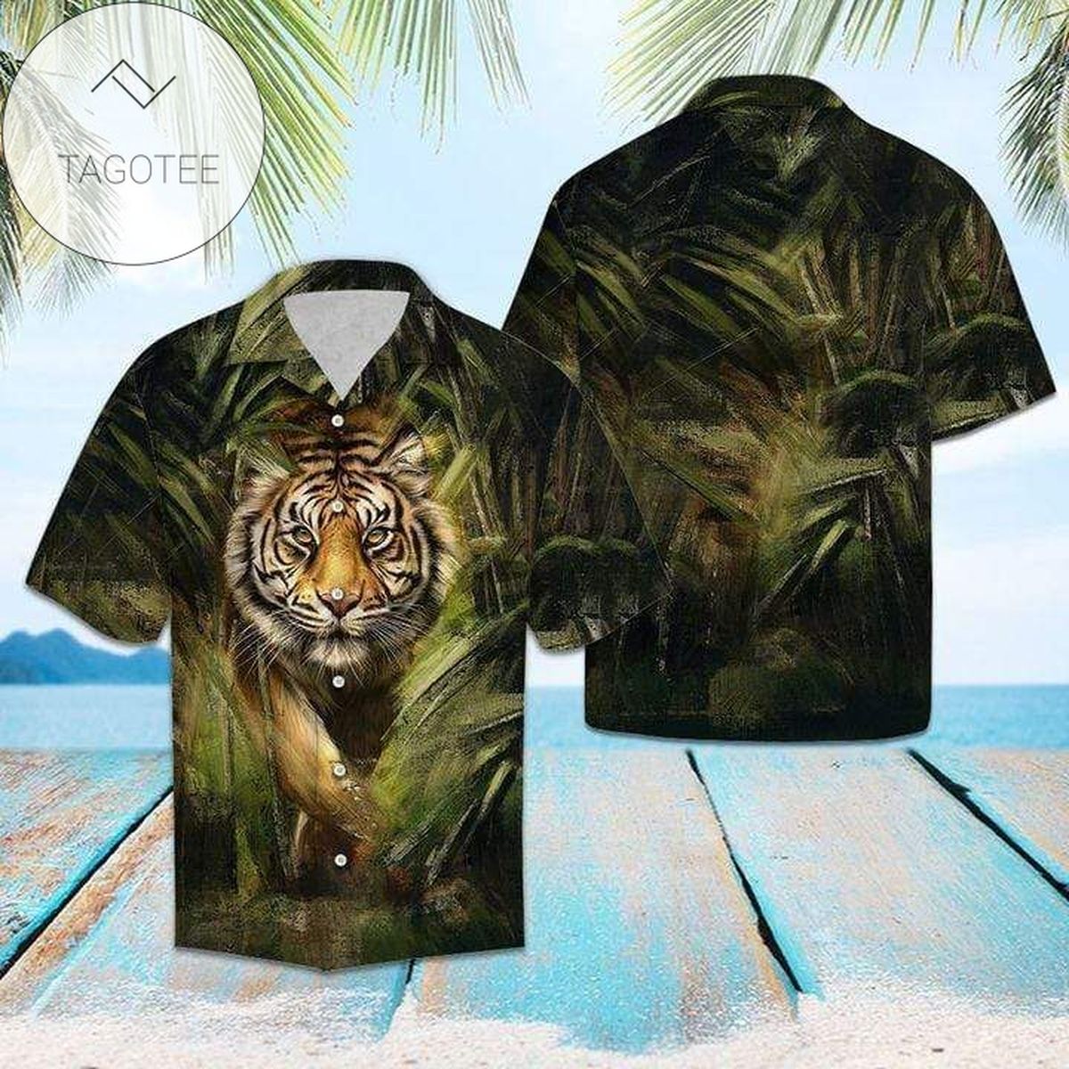 Strong Tiger Vintage Hawaiian Shirts