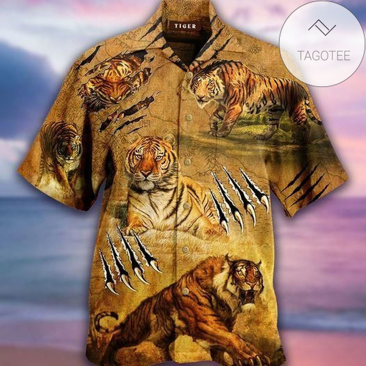 Strong Tiger Authentic Hawaiian Shirt 2022s 1508h