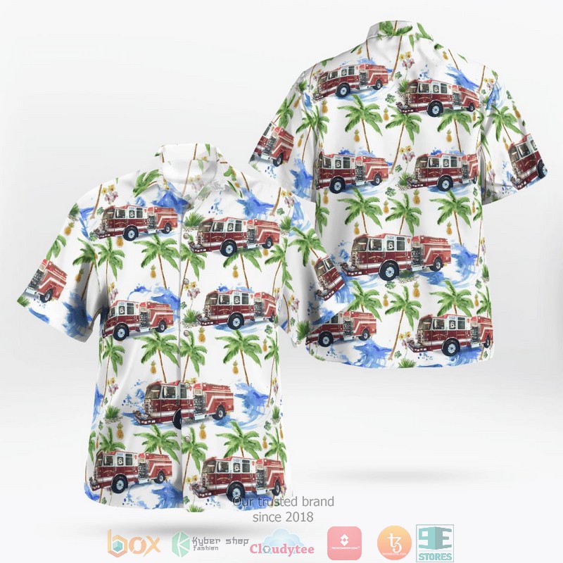 Strawpump Volunteer Fire Department Hawaiian Shirt