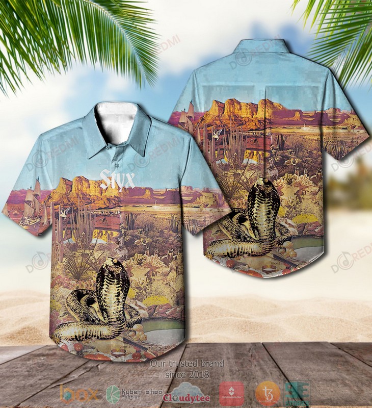 Styx Band The Grand Illusion Hawaiian Shirt