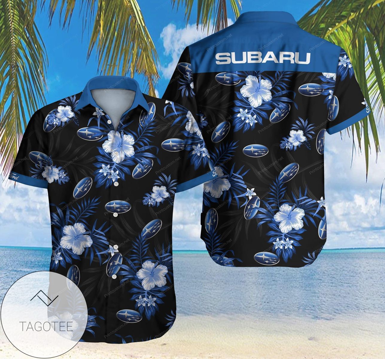 Subaru Sti Aloha Shirt