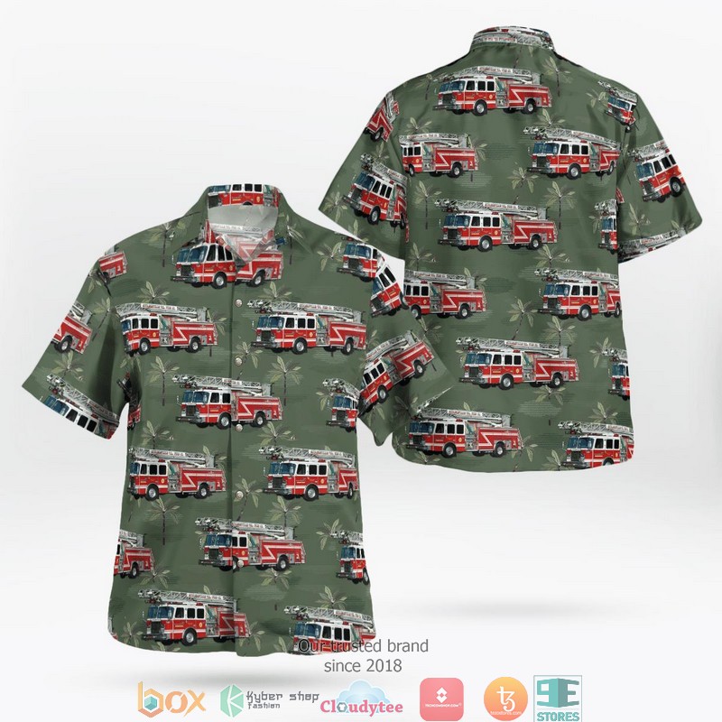 Suffern New York Ramapo Valley Ambulance Corps Hawaiian Shirt