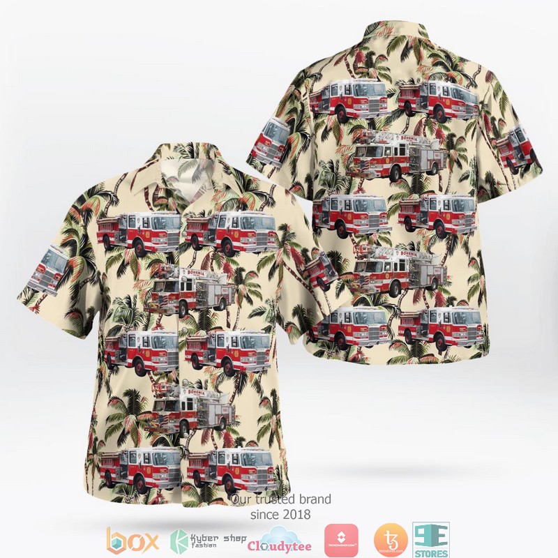 Suffolk County New York Lindenhurst Fire Department Snails Drill Team Hawaiian Shirt