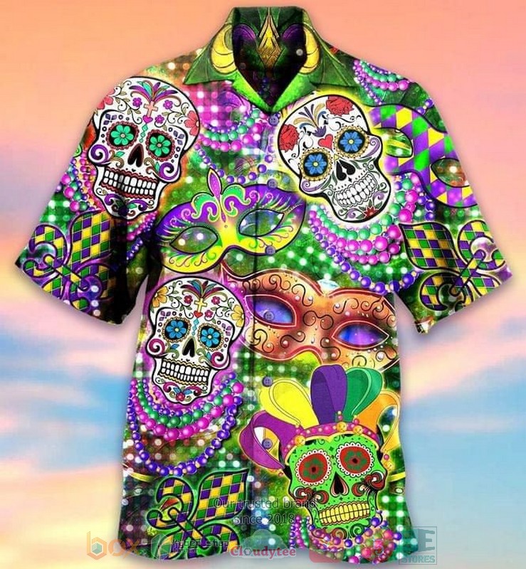 Sugar Skull Indianapolis Colts hawaiian shirt