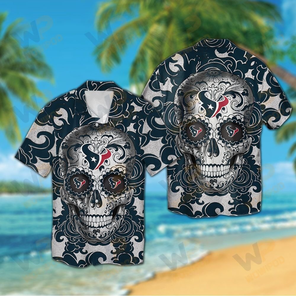 Sugar Skull Hippie Hawaiian Shirt