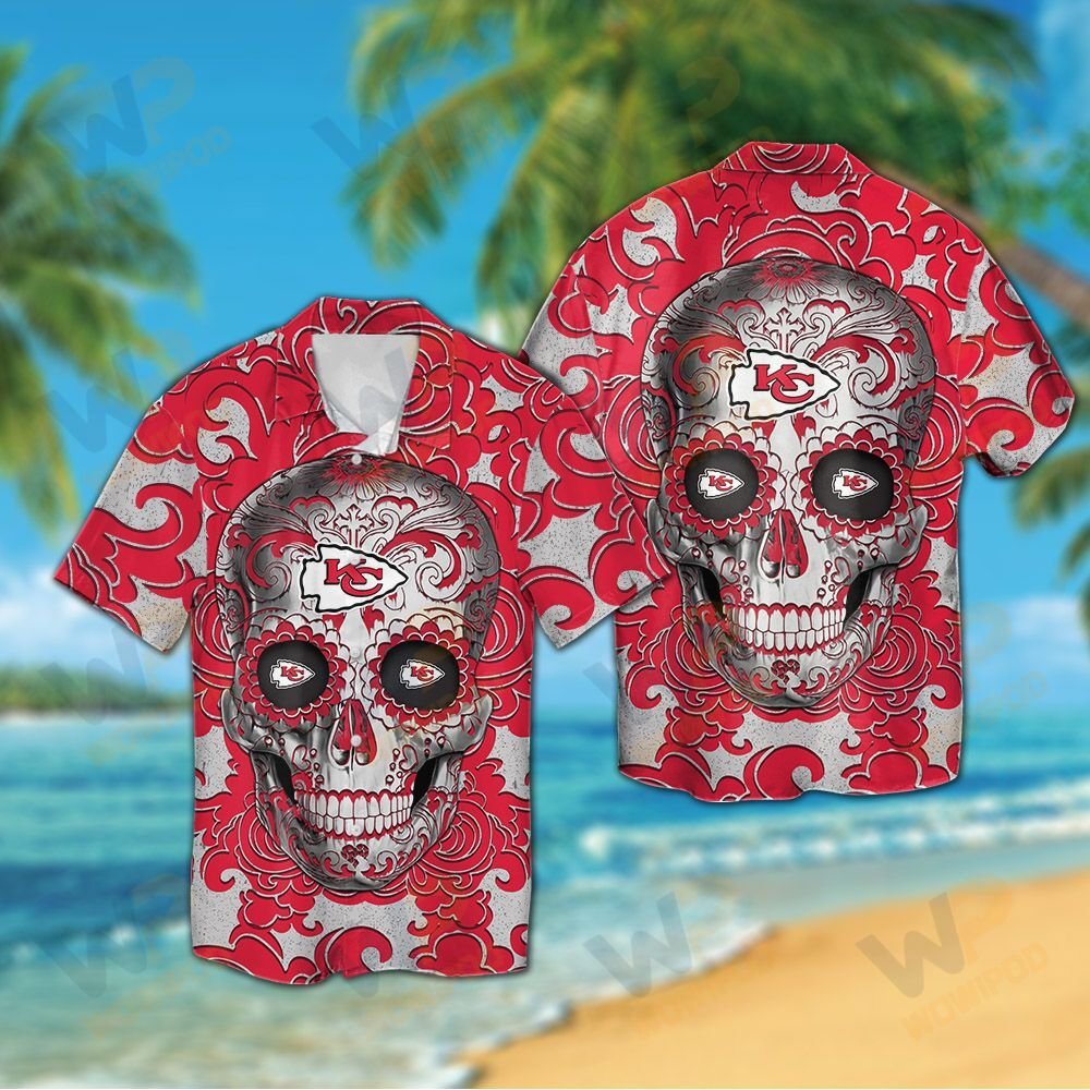 Sugar Skull San Francisco 49ers hawaiian shirt