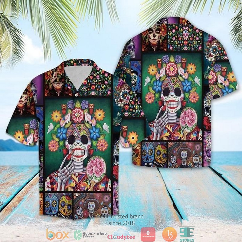 Sugar Skull Jacksonville Jaguars hawaiian shirt