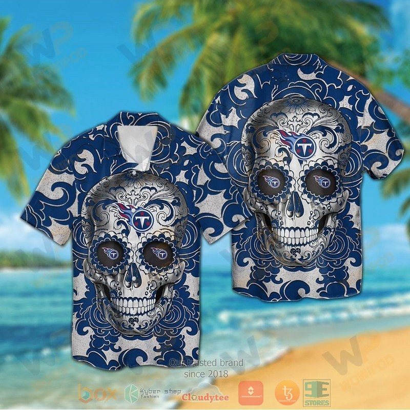 Sugar Skull With Rose Hawaiian Shirt