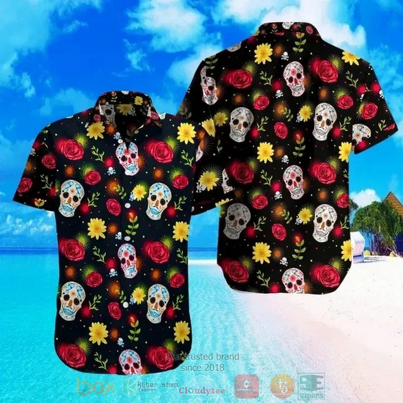 Sugar Skull Tennessee Titans hawaiian shirt