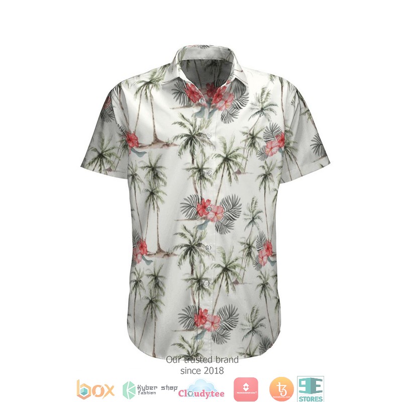 Summer Beach Blue Hawaiian Shirt, Short