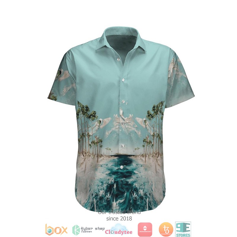 Summer Beach Sunset Hawaiian Shirt, Short