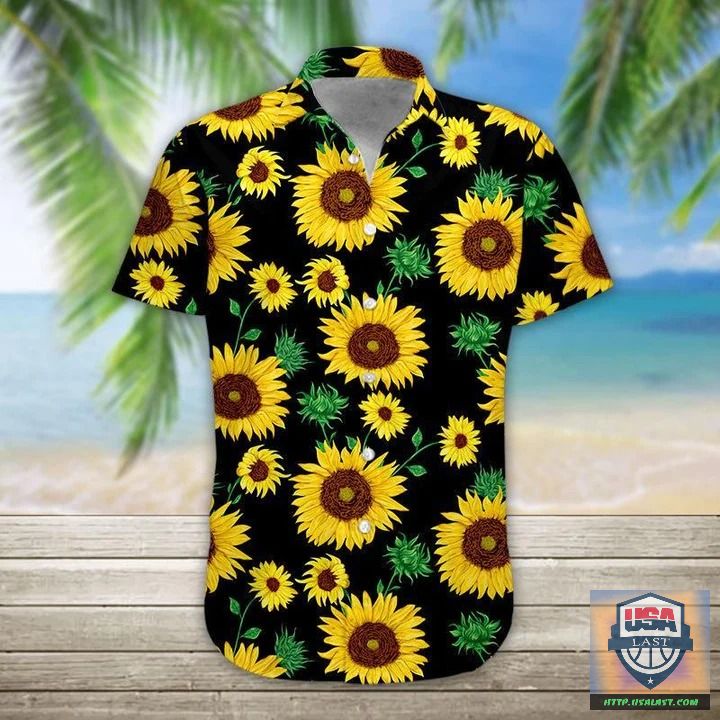 Sunflower Skull Hawaiian Shirt