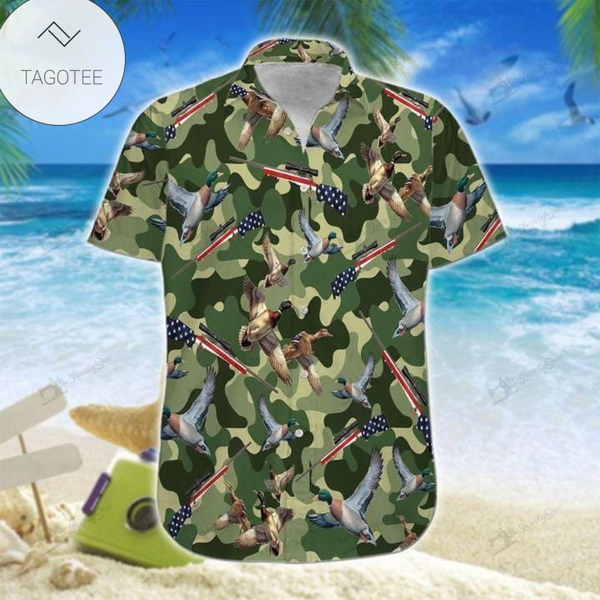 Sunset Blue Tropical Sunset Print Hawaiian Men Women Beach Wear Short Sleeve Authentic Hawaiian Shirt 2022