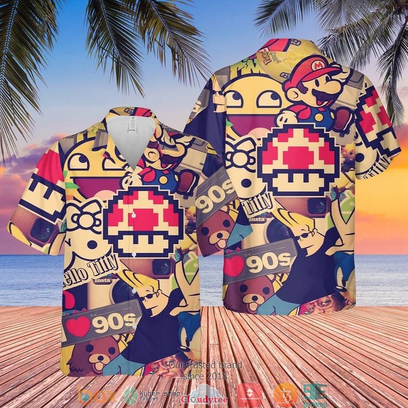 Super Mario Shine Sprite Hawaiian Shirt