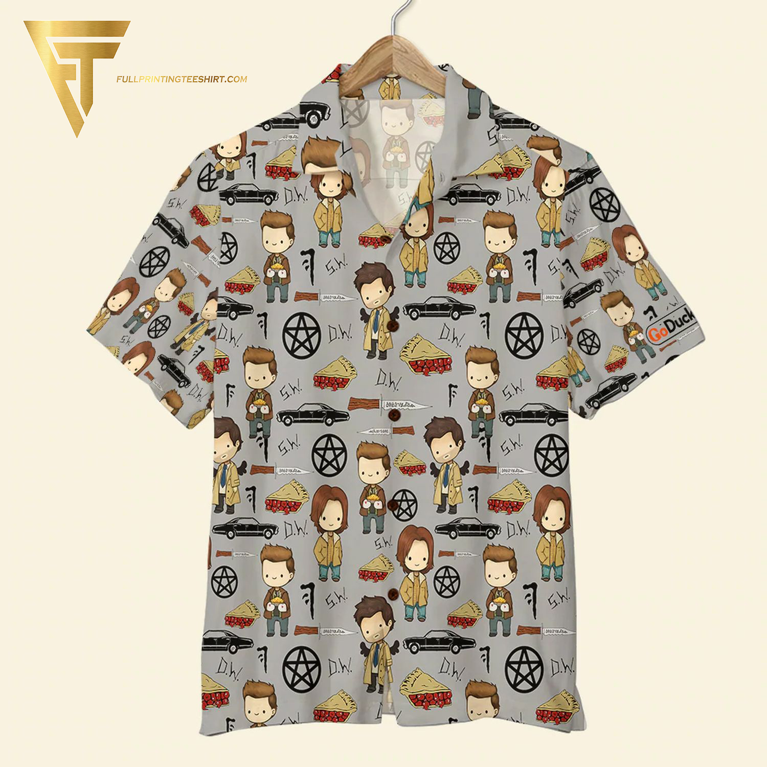 Supernatural Series Pattern Full Printing Hawaiian Shirt