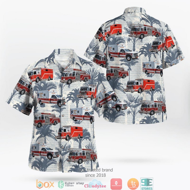 Sussex Wisconsin Sussex Fire Department Hawaiian Shirt