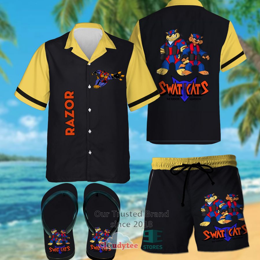 Swat Cats T-Bone Hawaiian Shirt, Shorts