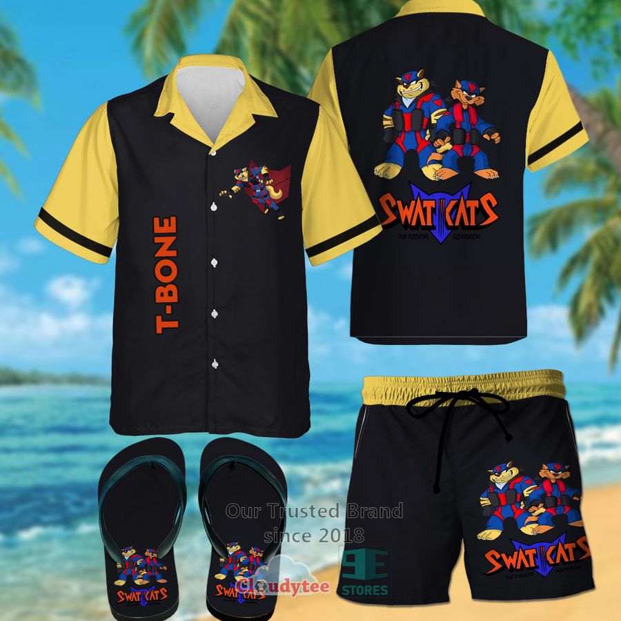 Swat Cats Razor Hawaiian Shirt, Shorts