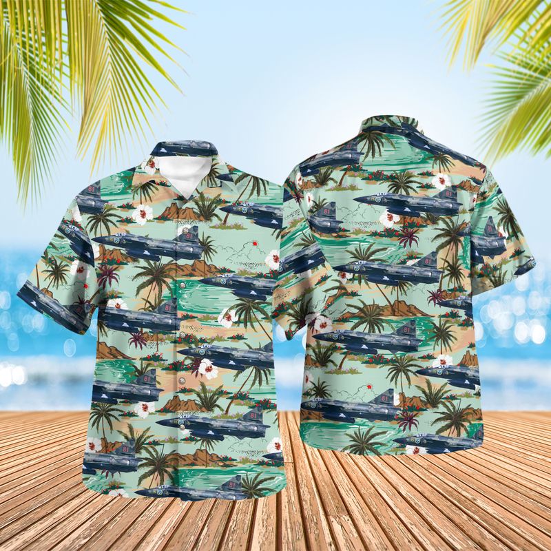 Swedish Air Force A109E Hawaiian Shirt