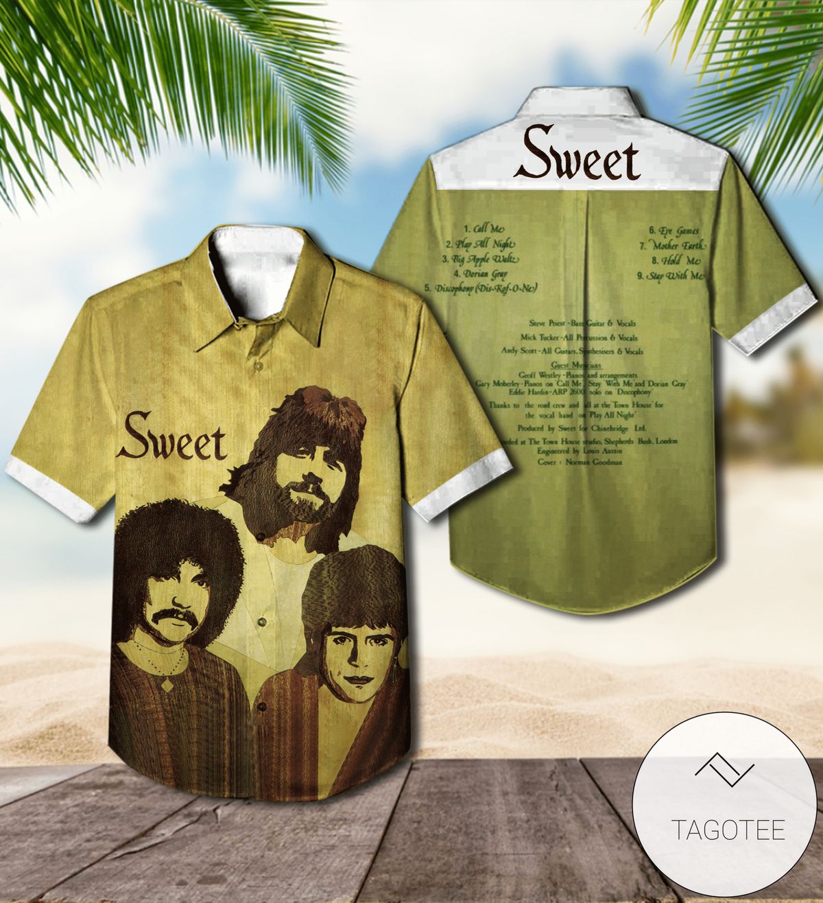 Sweet Desolation Boulevard Album Cover Hawaiian Shirt