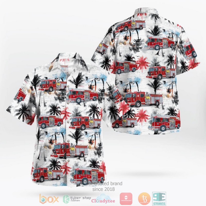 Syosset Fire Department Syosset New York Aloha Shirt