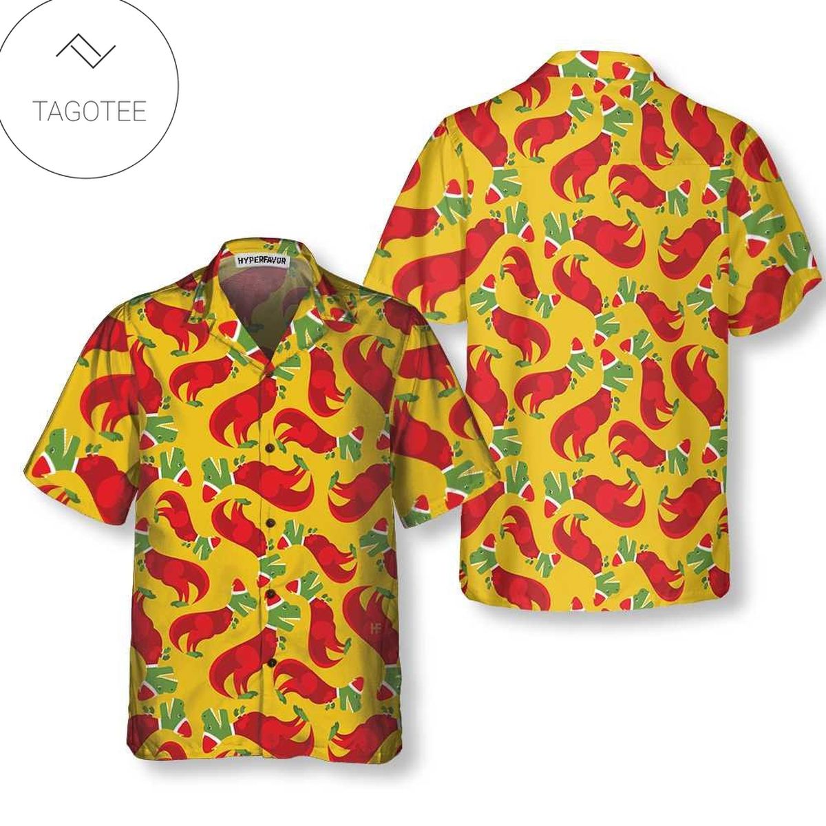 T-Rex Apparel T-Rex Hawaiian Button Up Shirt