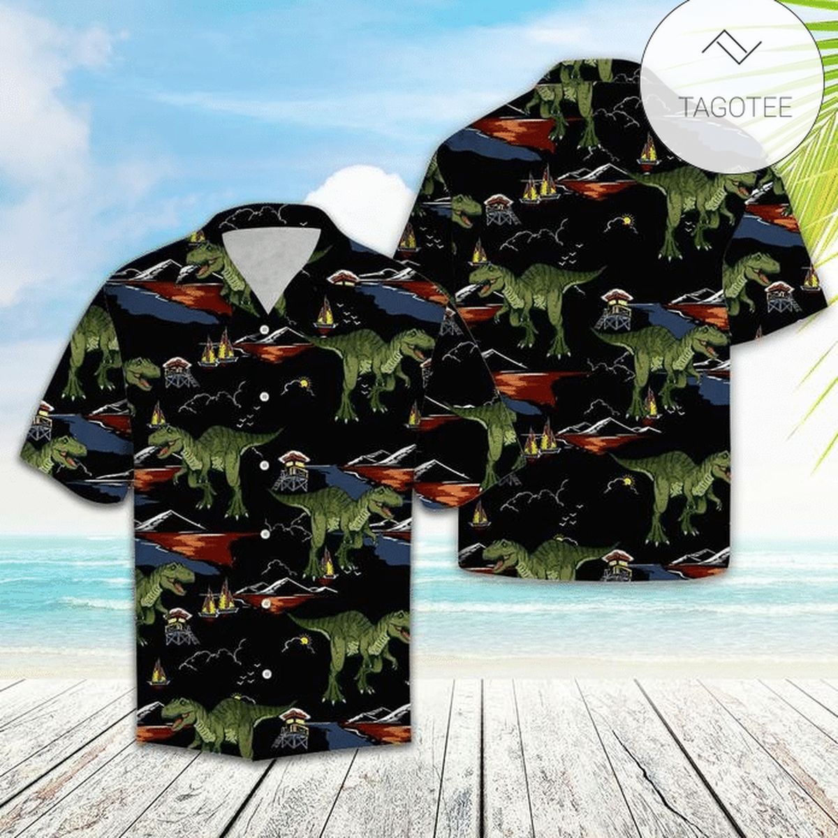 T-Rex Hawaiian Shirt Perfect T-Rex Terrier Clothing