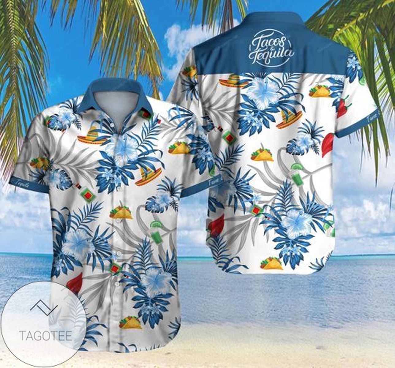 Tacos Green Yellow Hawaiian Shirts