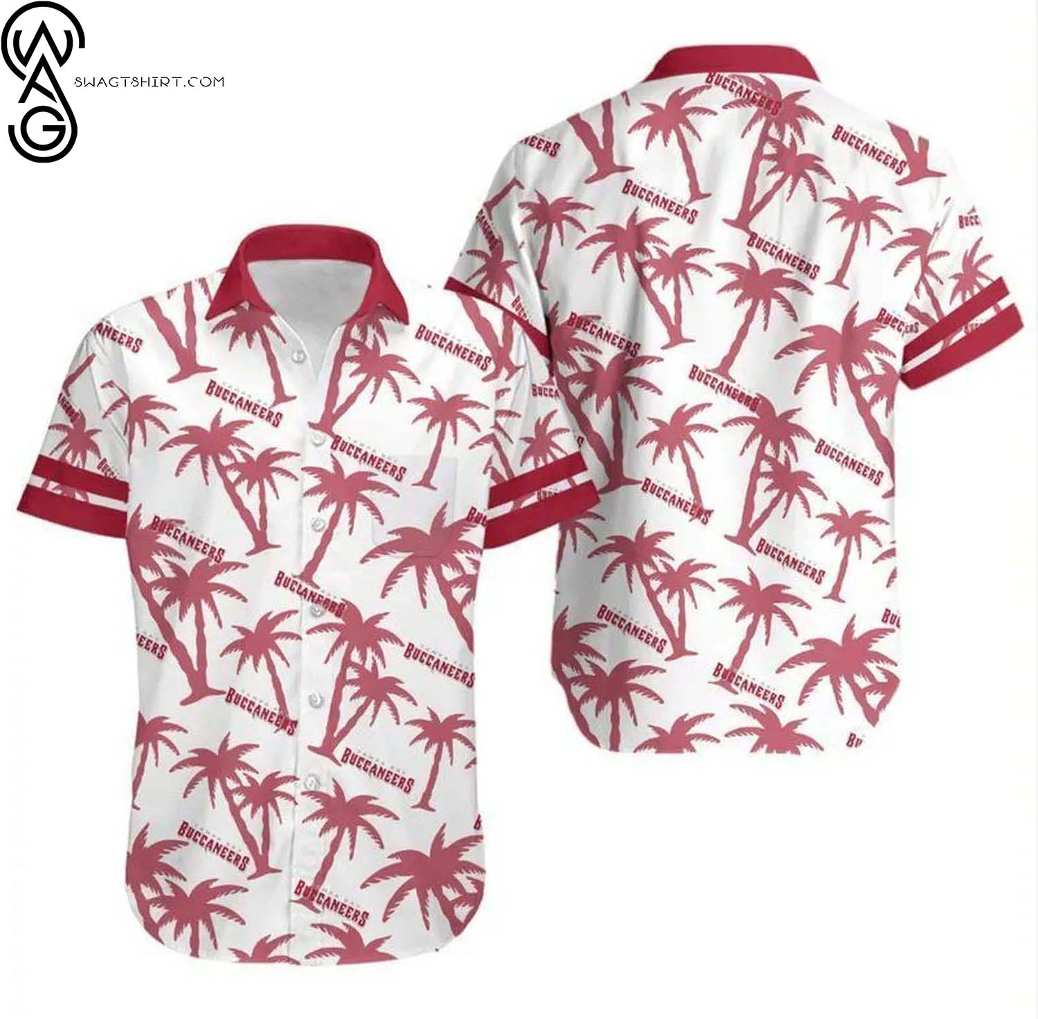 Tampa Bay Buccaneers Coconut Trees Summer Aloha Hawaiian Shirt