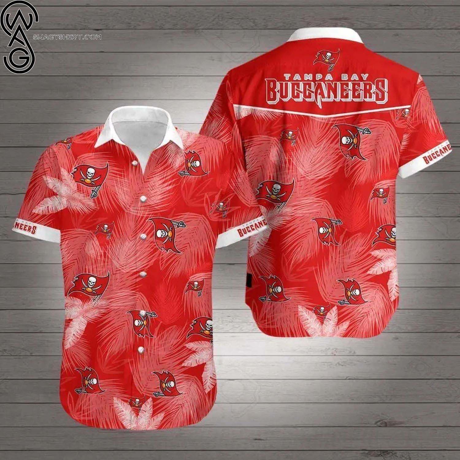 Tampa Bay Buccaneers Coconut Trees Summer Aloha Hawaiian Shirt