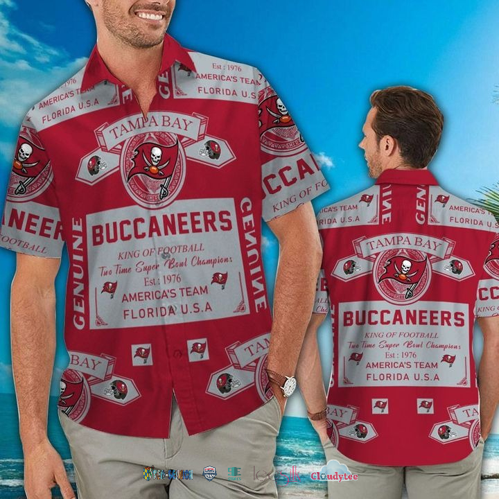 Tampa Bay Buccaneers Ocean Fishes Hawaiian Shirt Beach Short