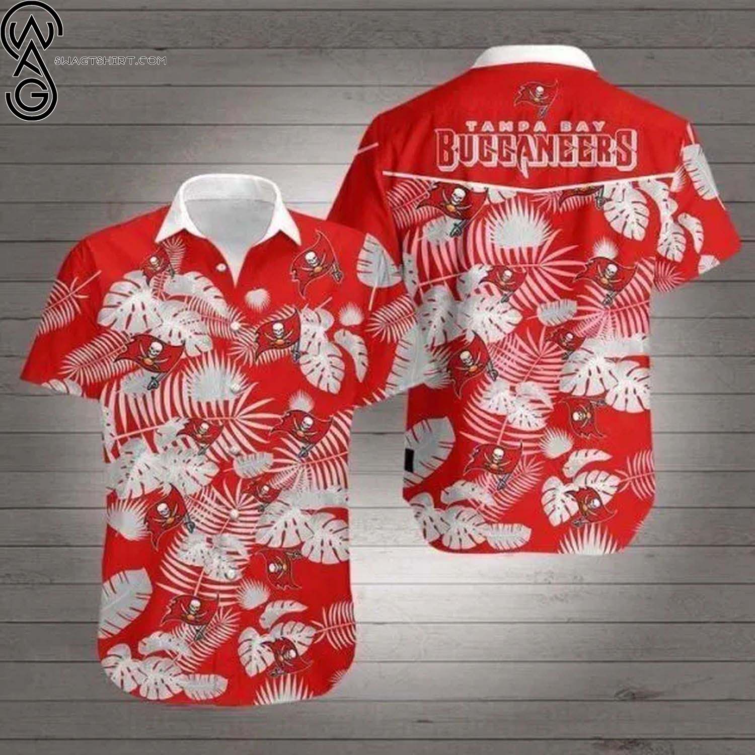 Tampa Bay Buccaneers Hibiscus Flowers Summer Aloha Hawaiian Shirt