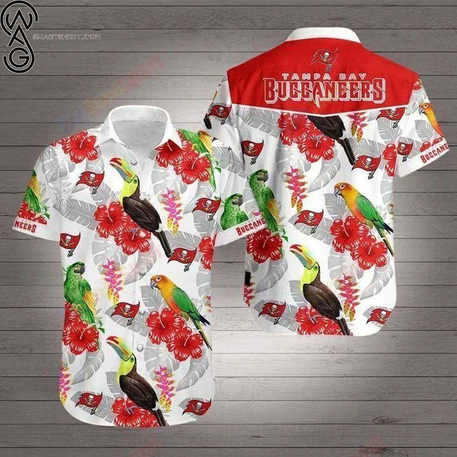 Tampa Bay Buccaneers NFL Tropical All Over Print Hawaiian Shirt