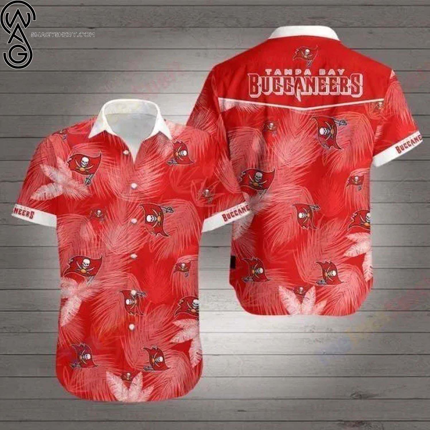 Tampa Bay Buccaneers NFL Tropical All Over Print Hawaiian Shirt